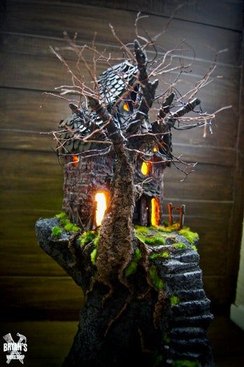 低成本自制纸粘土配方及DIY鬼屋教程-第12张图片-趣作屋