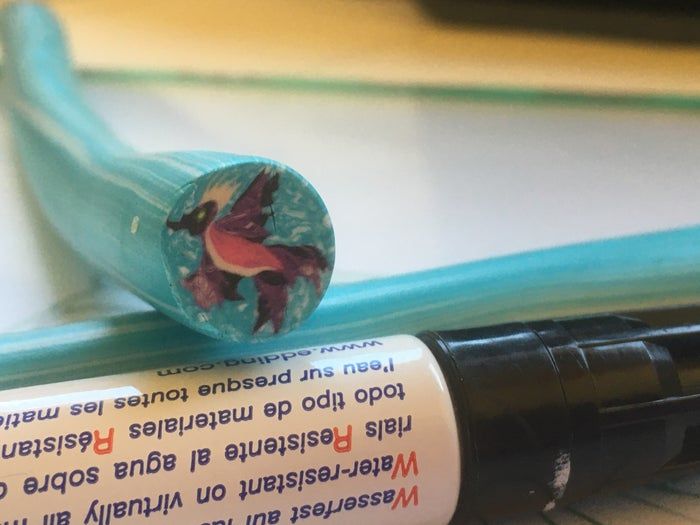 Fimo黏土微型装饰品制作教程-凤凰耳环DIY全过程-第11张图片-趣作屋