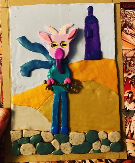 低成本手工粘土笔记本封面制作教程-第12张图片-趣作屋