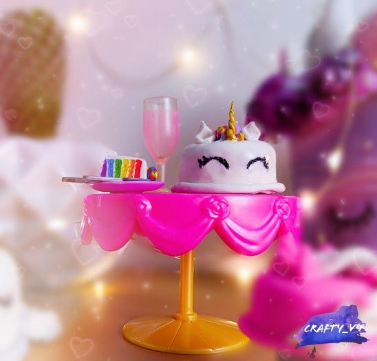 彩虹黏土蛋糕DIY教程-手工制作迷你创意摆件-第26张图片-趣作屋