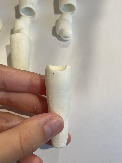 自制球形关节可动人偶教程：风干粘土与弹力绳的创意制作-第15张图片-趣作屋