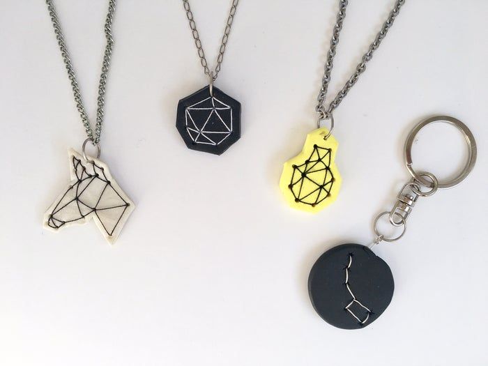 低成本软陶多边形项链DIY教程-第1张图片-趣作屋 低成本软陶多边形项链DIY教程-第1张图片-趣作屋