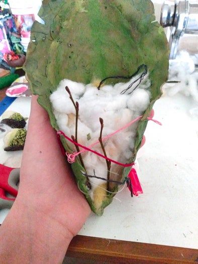 创意缝叶莺鸟巢手工制作教程-第29张图片-趣作屋