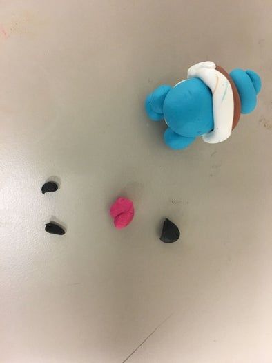 儿童手工：杰尼龟黏土挂件制作教程-第13张图片-趣作屋