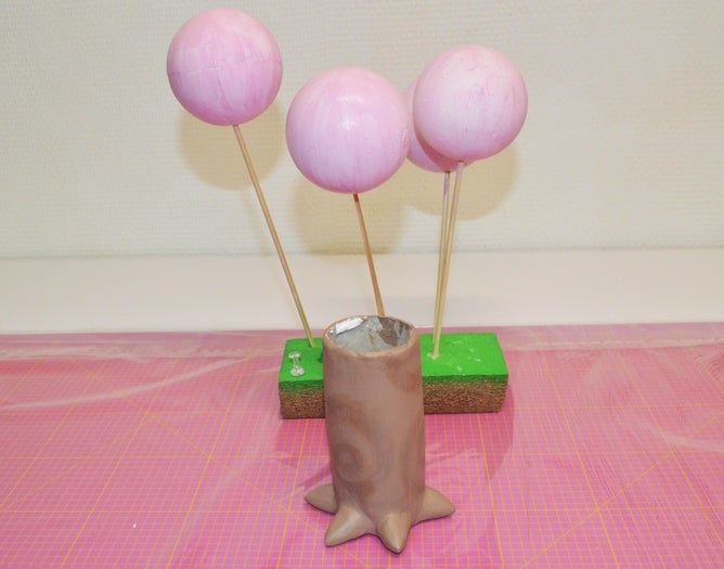 自制永不凋谢的樱花树手工教程-第17张图片-趣作屋