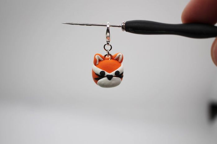 聚合物黏土狐狸挂件DIY教程-第31张图片-趣作屋