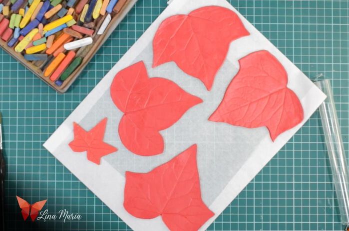 红叶软陶杯垫制作教程-详细步骤与材料清单-第10张图片-趣作屋