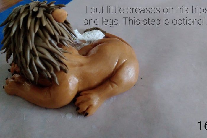 软陶手工制作狮子与羔羊雕塑教程-第17张图片-趣作屋 软陶手工制作狮子与羔羊雕塑教程-第17张图片-趣作屋