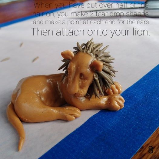 软陶手工制作狮子与羔羊雕塑教程-第9张图片-趣作屋 软陶手工制作狮子与羔羊雕塑教程-第9张图片-趣作屋