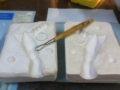 自制蜡模射线枪教程:石膏模具与高温烧制全流程-第16张图片-趣作屋 自制蜡模射线枪教程:石膏模具与高温烧制全流程-第16张图片-趣作屋