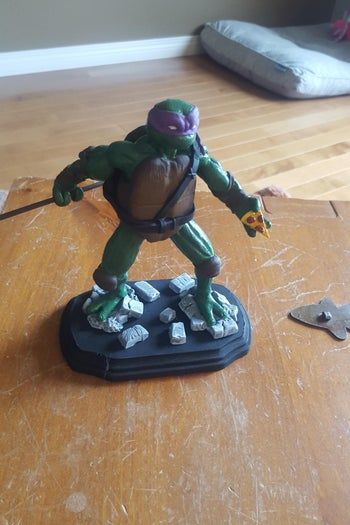 自制多纳泰罗忍者神龟雕塑教程-第16张图片-趣作屋