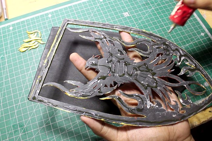 立体凤凰墙雕手工制作教程-低成本家庭DIY装饰品-第34张图片-趣作屋 立体凤凰墙雕手工制作教程-低成本家庭DIY装饰品-第34张图片-趣作屋