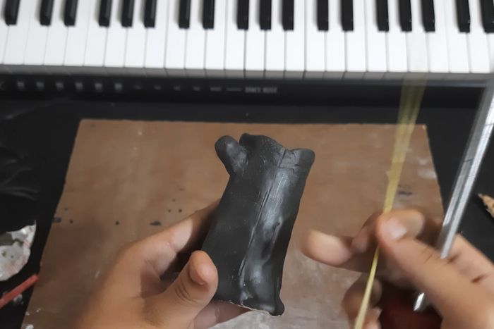 低成本手工制作魔法规培生物波克特笔座教程-第23张图片-趣作屋