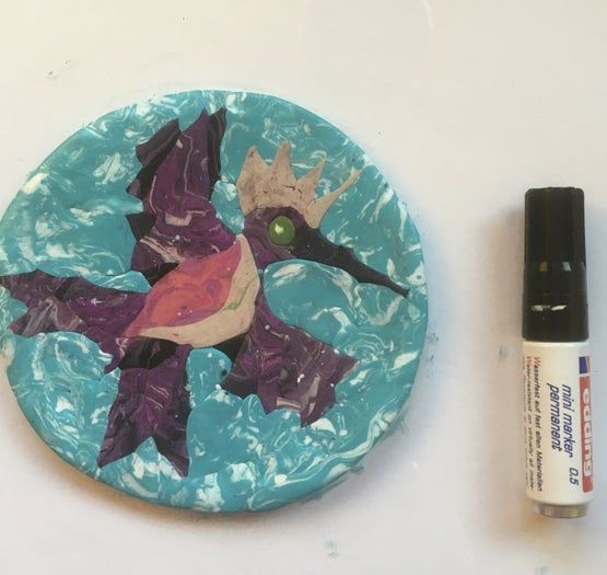 Fimo黏土微型装饰品制作教程-凤凰耳环DIY全过程-第7张图片-趣作屋 Fimo黏土微型装饰品制作教程-凤凰耳环DIY全过程-第7张图片-趣作屋