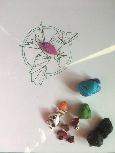 Fimo黏土微型装饰品制作教程-凤凰耳环DIY全过程-第5张图片-趣作屋 Fimo黏土微型装饰品制作教程-凤凰耳环DIY全过程-第5张图片-趣作屋