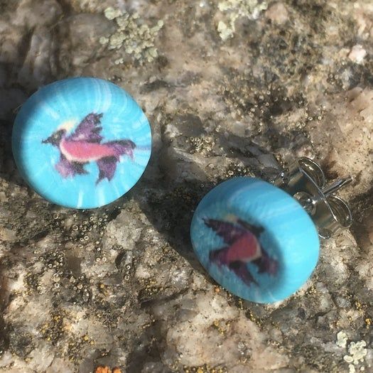 Fimo黏土微型装饰品制作教程-凤凰耳环DIY全过程-第14张图片-趣作屋 Fimo黏土微型装饰品制作教程-凤凰耳环DIY全过程-第14张图片-趣作屋