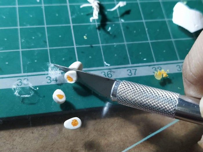 自制黏土微缩拉面碗教程-低成本DIY步骤详解-第10张图片-趣作屋