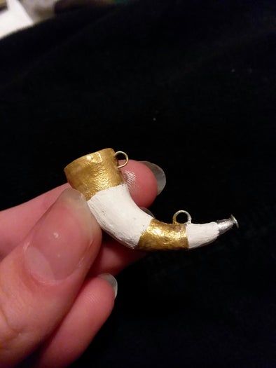 自制指环王刚铎号角教程-聚合物粘土迷你版制作-第14张图片-趣作屋