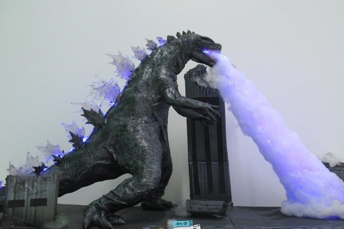 自制发光哥斯拉LED夜灯教程及原子吐息特效制作-第1张图片-趣作屋