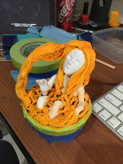 DIY面条女孩手作教程-创意黏土造型全步骤-第22张图片-趣作屋