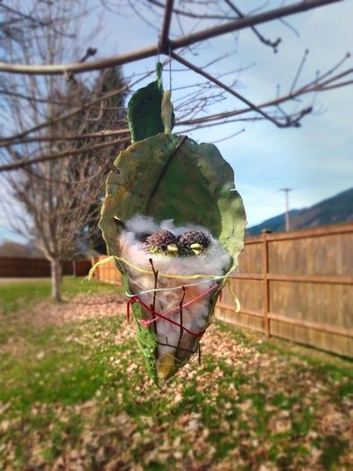 创意缝叶莺鸟巢手工制作教程-第31张图片-趣作屋