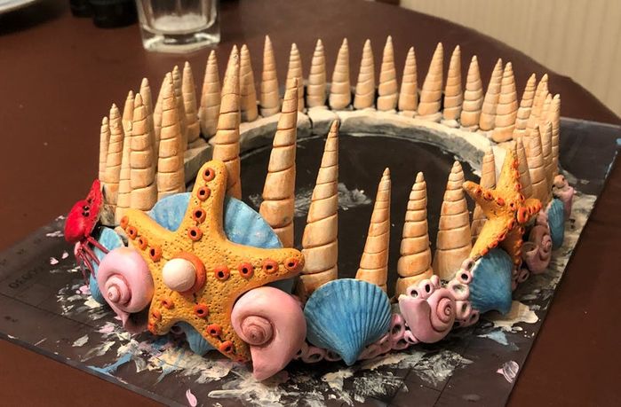 手工制作美人鱼皇冠教程:软陶造型技巧与步骤-第32张图片-趣作屋 手工制作美人鱼皇冠教程:软陶造型技巧与步骤-第32张图片-趣作屋