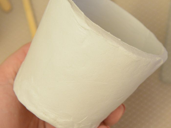 草莓造型花盆手工制作教程：风干黏土DIY创意容器-第8张图片-趣作屋