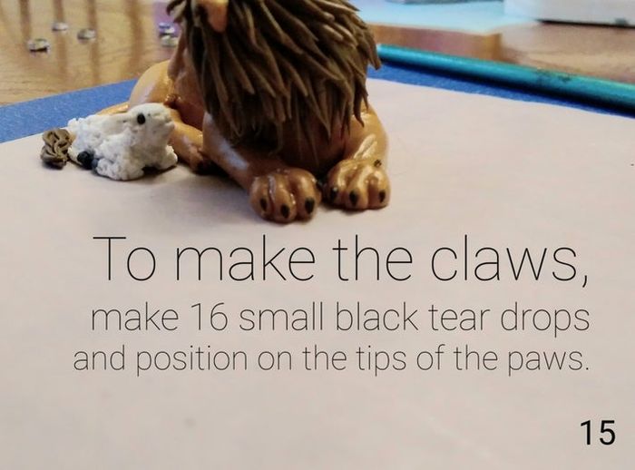 软陶手工制作狮子与羔羊雕塑教程-第16张图片-趣作屋 软陶手工制作狮子与羔羊雕塑教程-第16张图片-趣作屋