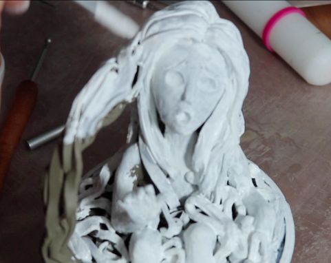 DIY面条女孩手作教程-创意黏土造型全步骤-第21张图片-趣作屋