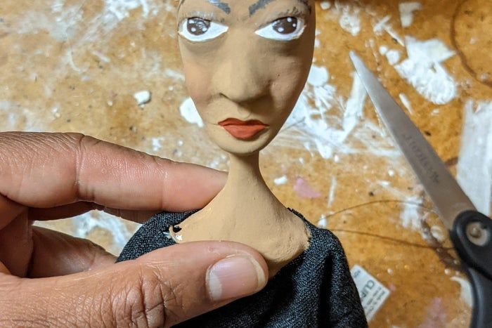自制印尼传统木偶教程：创意纸黏土DIY全攻略-第31张图片-趣作屋
