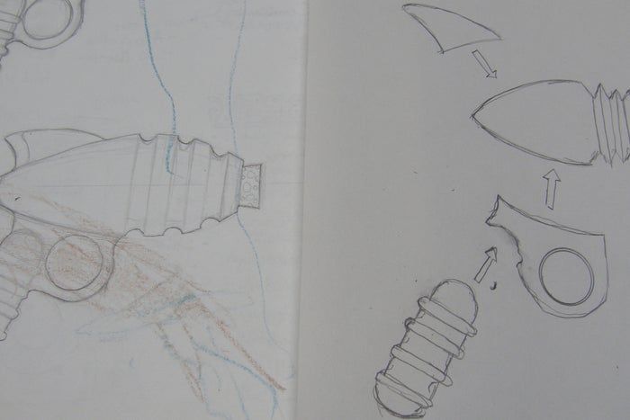 自制蜡模射线枪教程:石膏模具与高温烧制全流程-第4张图片-趣作屋 自制蜡模射线枪教程:石膏模具与高温烧制全流程-第4张图片-趣作屋