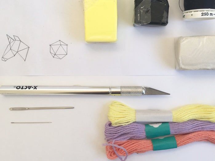 低成本软陶多边形项链DIY教程-第2张图片-趣作屋 低成本软陶多边形项链DIY教程-第2张图片-趣作屋