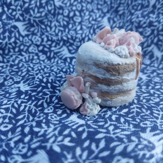 低成本软陶制作1:12迷你滴落蛋糕教程-第25张图片-趣作屋