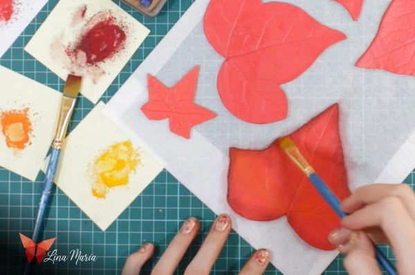 红叶软陶杯垫制作教程-详细步骤与材料清单-第13张图片-趣作屋