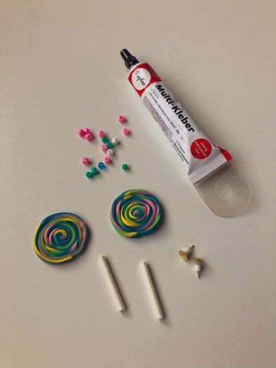 软陶糖果饰品制作教程-亲子DIY手作耳环-第20张图片-趣作屋