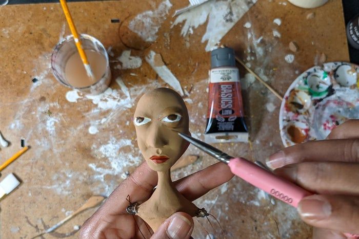 自制印尼传统木偶教程：创意纸黏土DIY全攻略-第29张图片-趣作屋