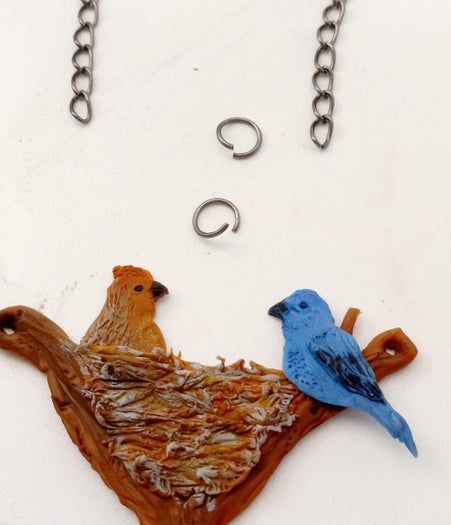靛蓝雀鸟巢项链手工制作教程-第25张图片-趣作屋 靛蓝雀鸟巢项链手工制作教程-第25张图片-趣作屋