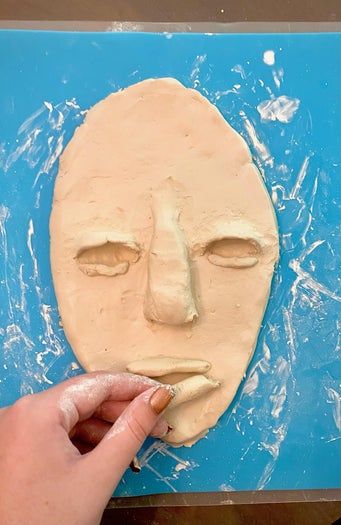 风干黏土笑脸雕塑制作教程-第12张图片-趣作屋