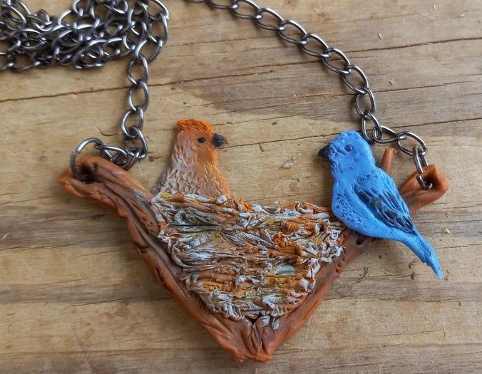 靛蓝雀鸟巢项链手工制作教程-第29张图片-趣作屋 靛蓝雀鸟巢项链手工制作教程-第29张图片-趣作屋