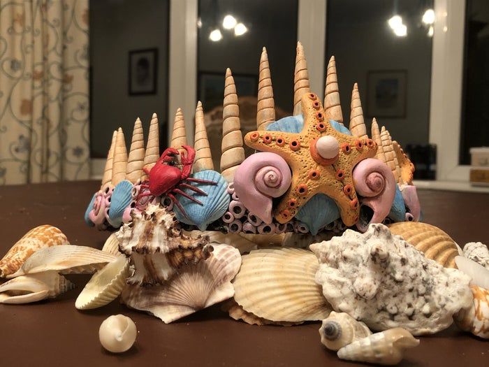 手工制作美人鱼皇冠教程:软陶造型技巧与步骤-第34张图片-趣作屋 手工制作美人鱼皇冠教程:软陶造型技巧与步骤-第34张图片-趣作屋