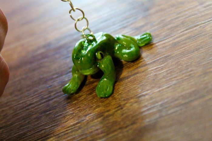 简单青蛙钥匙链手工制作教程-第2张图片-趣作屋