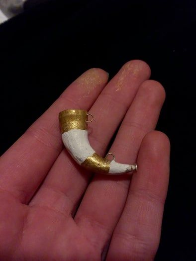 自制指环王刚铎号角教程-聚合物粘土迷你版制作-第13张图片-趣作屋