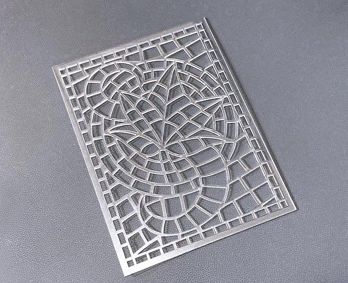 仿生绿叶马赛克制作教程：亚克力模板与空气粘土工艺-第3张图片-趣作屋