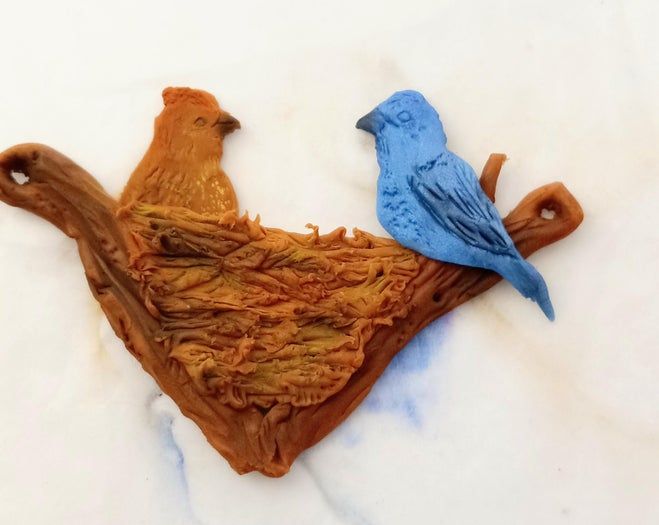 靛蓝雀鸟巢项链手工制作教程-第20张图片-趣作屋 靛蓝雀鸟巢项链手工制作教程-第20张图片-趣作屋