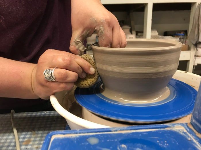 电动陶轮制作小型陶碗全流程教程-第27张图片-趣作屋