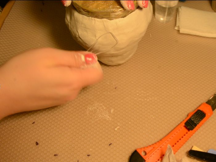 草莓造型花盆手工制作教程：风干黏土DIY创意容器-第19张图片-趣作屋