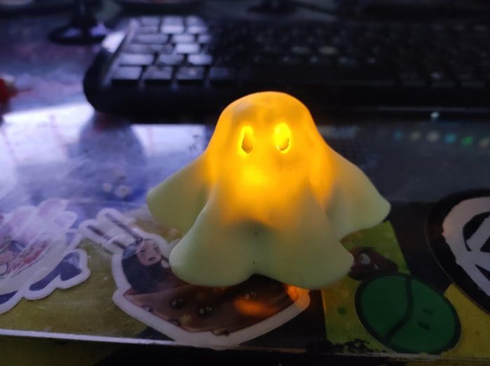 万圣节DIY小幽灵电子蜡烛制作教程-第11张图片-趣作屋