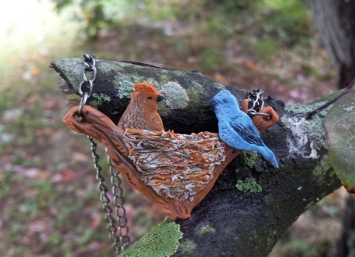 靛蓝雀鸟巢项链手工制作教程-第28张图片-趣作屋 靛蓝雀鸟巢项链手工制作教程-第28张图片-趣作屋