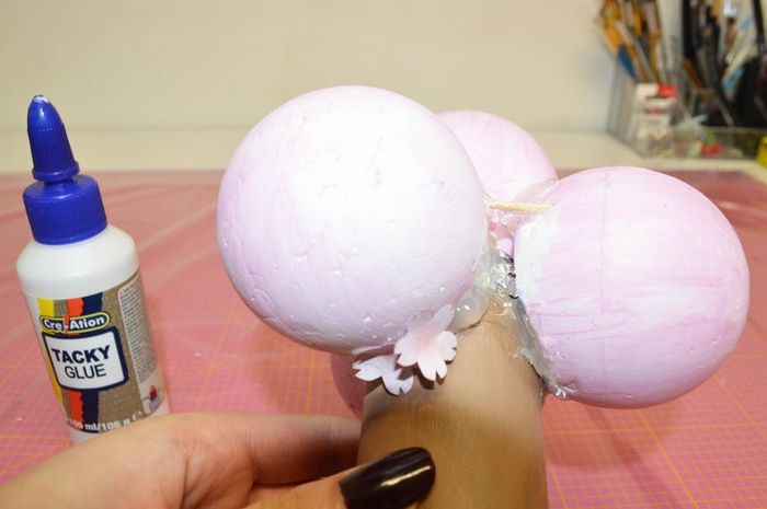 自制永不凋谢的樱花树手工教程-第25张图片-趣作屋