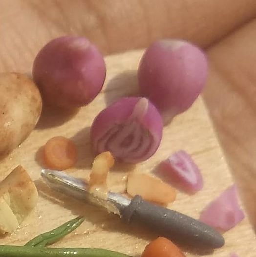 手作迷你炖菜板教程：聚合物粘土蔬菜制作全攻略-第14张图片-趣作屋